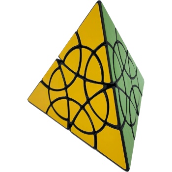 A hybrid puzzle which combines edge turns with corner turns that allow 60° turns.