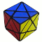 A 3x3x3 with the cutting planes rotated by 60&deg; around a corner.