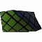 A 3x3x3 truncated on six edges and afterwards extended. The shape has a very rare symmetry.