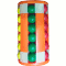 Six layers in six columns. Unlike other puzzles of this type the four middle layers are fused.