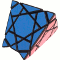 A doctrinaire puzzle with two axes with threefold rotation and heptagonal pieces.