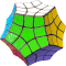 A Slice Megaminx (allowing only slice turns) with a concave shape.