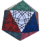 Higher order face turning icosahedron, combining the cut depths of two samples of Radiolarian 3.