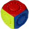 A mass-produced 3x3x3 with one circle of 16 marbles per side.